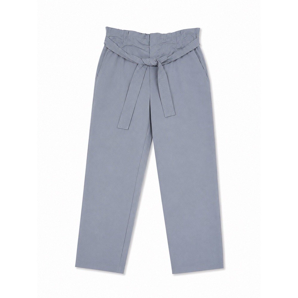 Athleta Skyline Pant II Women 16 Gray Paperbag Waist Belted Hiking Travel *